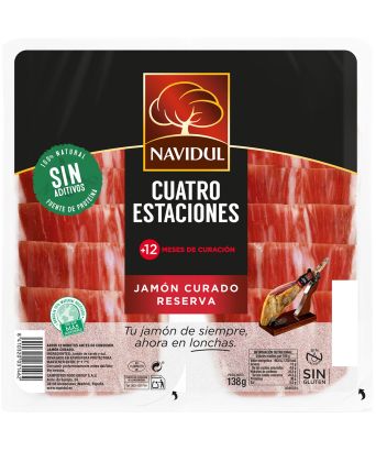 Jamón curado Reserva Cuatro Estaciones Navidul 2 pack 69 gr.