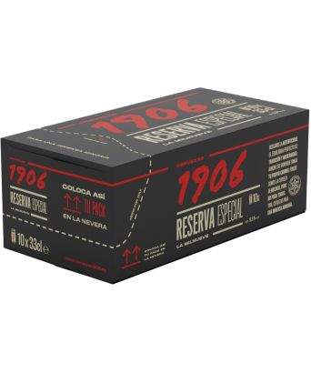 Cerveza Reserva Especial 1906 Estrella Galicia pack 10 latas