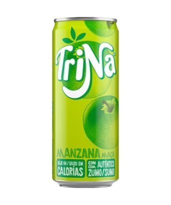 Trina sabor manzana 33 cl. pack 8 latas
