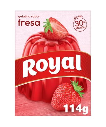 Gelatina Royal sabor fresa 114 gr.