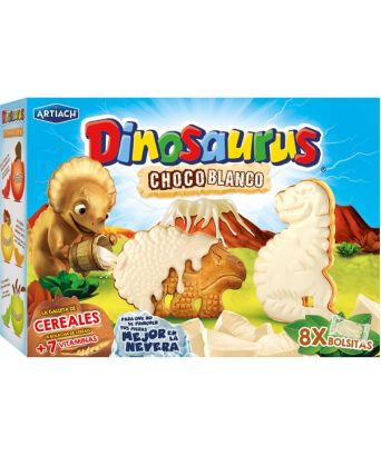 Biscuits Dinosaurus chocolat blanc Artiach340 gr.