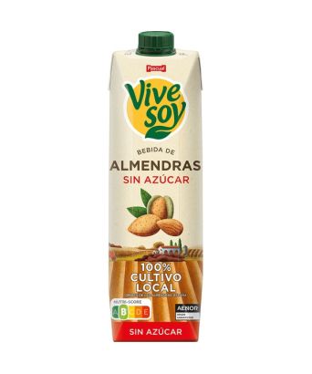 Bebida de almendras sin azúcar Vivesoy Pascual 1 l.