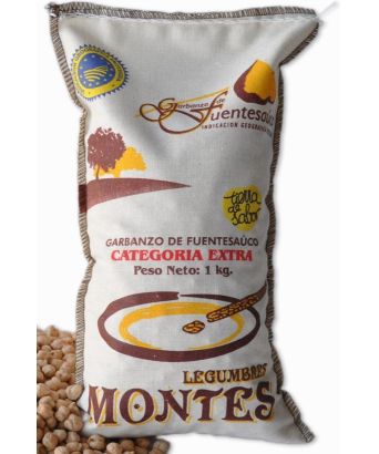 Chickpeas IGP from Fuentesaúco Legumes Montes bag 1 kg.
