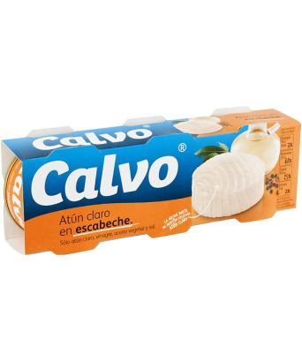 Atún claro en escabeche Calvo pack 3 ud.