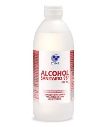 Alcohol sanitario 96º Dyns 250 ml.