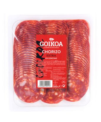 Chorizo extra en lonchas Goikoa 500 gr.