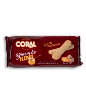 Bizcochos King Coral 400 gr.