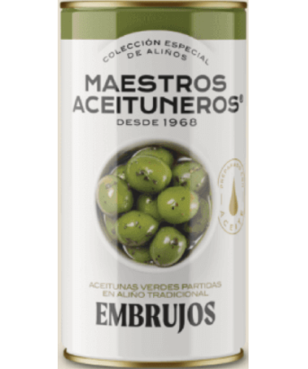 Split grüne Oliven Embrujos de los Maestros Aceituneros 700