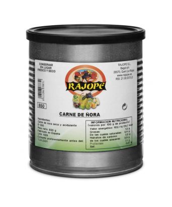 Carne de ñora Rajope 830 gr.
