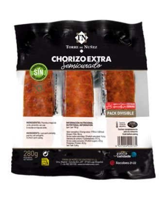 Chorizo extra semicurado Torre de Nuñez 280 gr