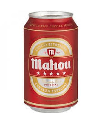 Cerveza Mahou 5 estrellas 33 cl.