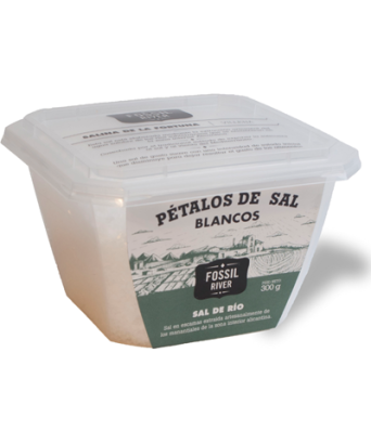 Pétalos de sal blancos Fossil 300 gr.