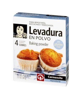 Levadura en polvo Carmencita 4 sobres