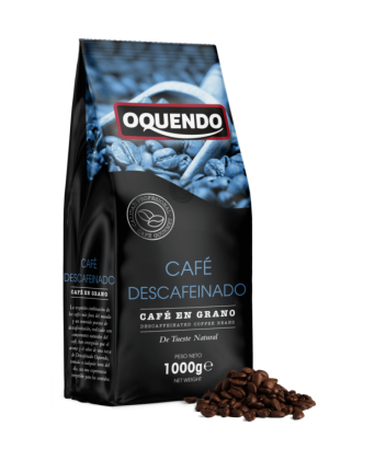 Café en grano descafeinado Oquendo 1 kg.