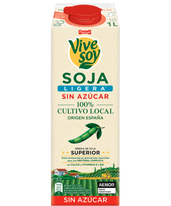 Bebida de soja ligera Vivesoy Pascual 1L