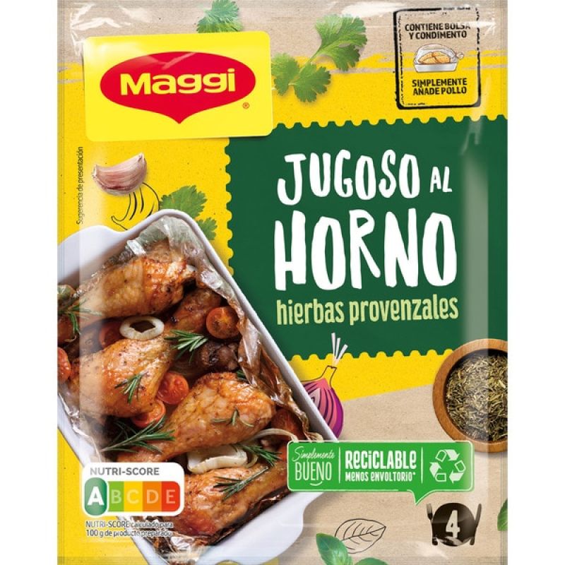Selección de hierbas provenzales Jugoso al Horno Maggi 34 gr.