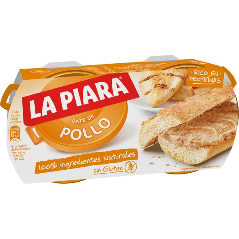Seins Pate poulet La Piara 2 pcs. x 80 gr.