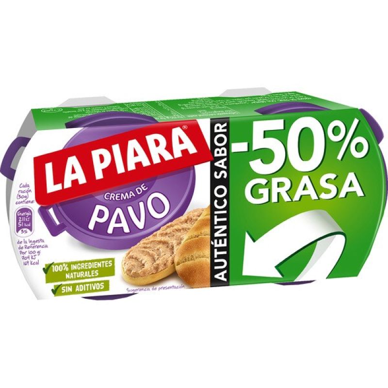 Turquie pâté -50% de matières grasses La Piara 2 pcs. x 80 gr.