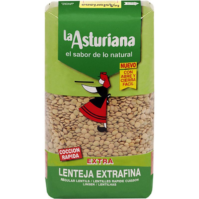Lentejas Extrafina La Asturiana 1 kg.