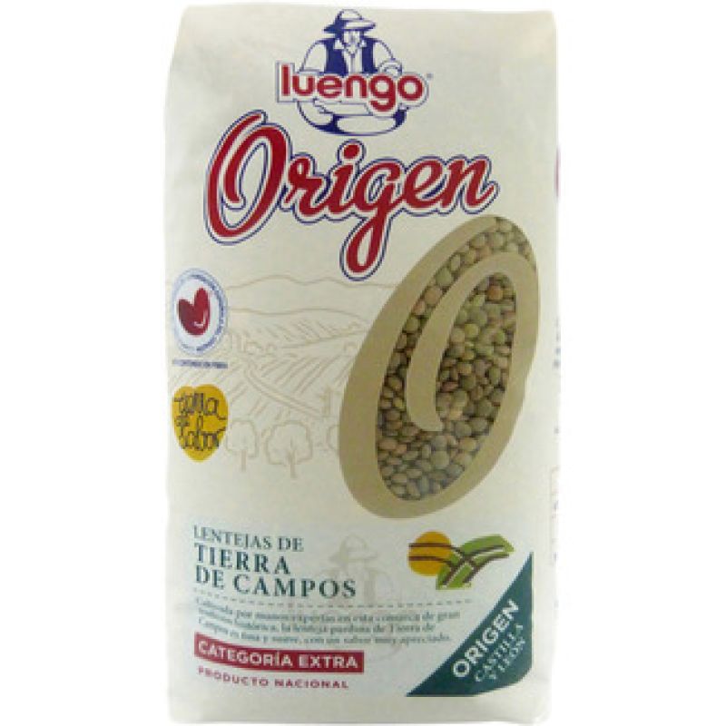 Lentejas Pardina IGP Tierra de Campos Origen Luengo 1 kg.