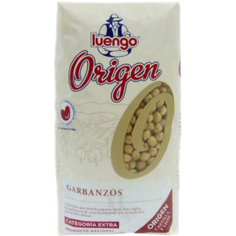 Garbanzo Origen Luengo categoría extra 1 kg.