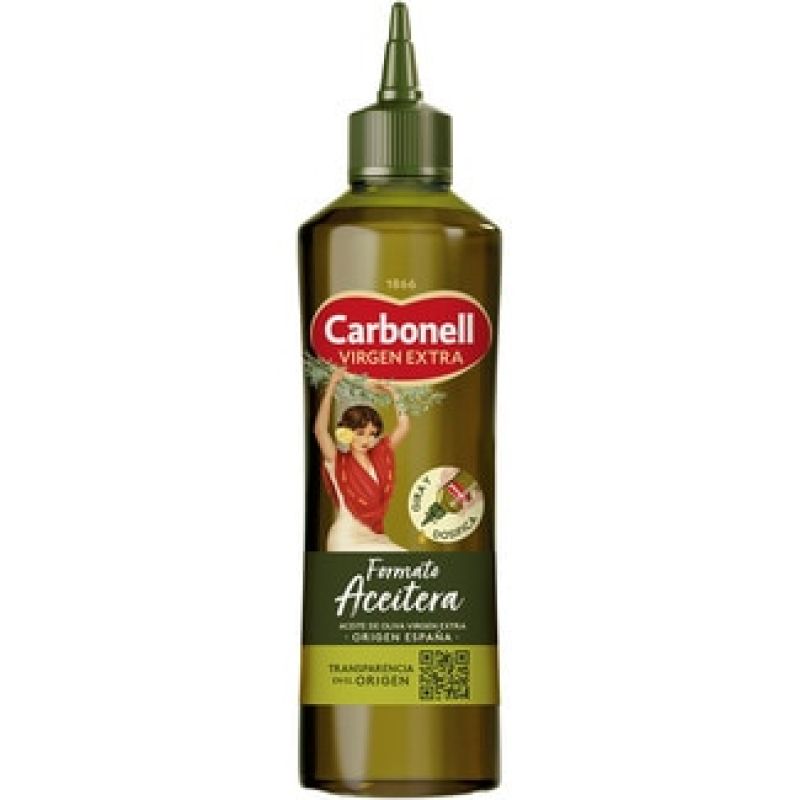 Aceite de oliva virgen extra formato aceitera Carbonell 460 ml.
