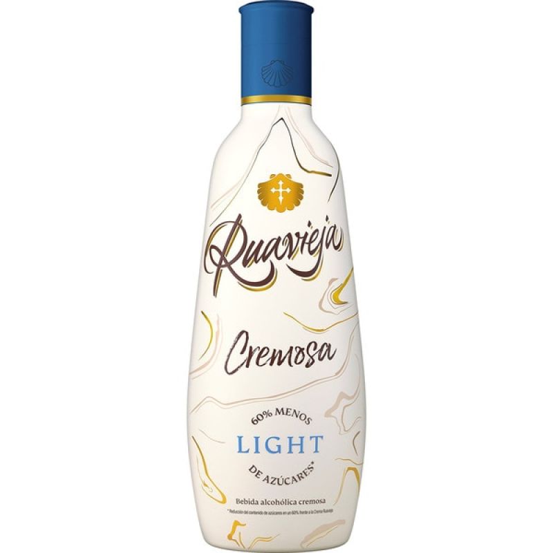 Light creamy pomace cream liqueur Ruavieja 70 cl.
