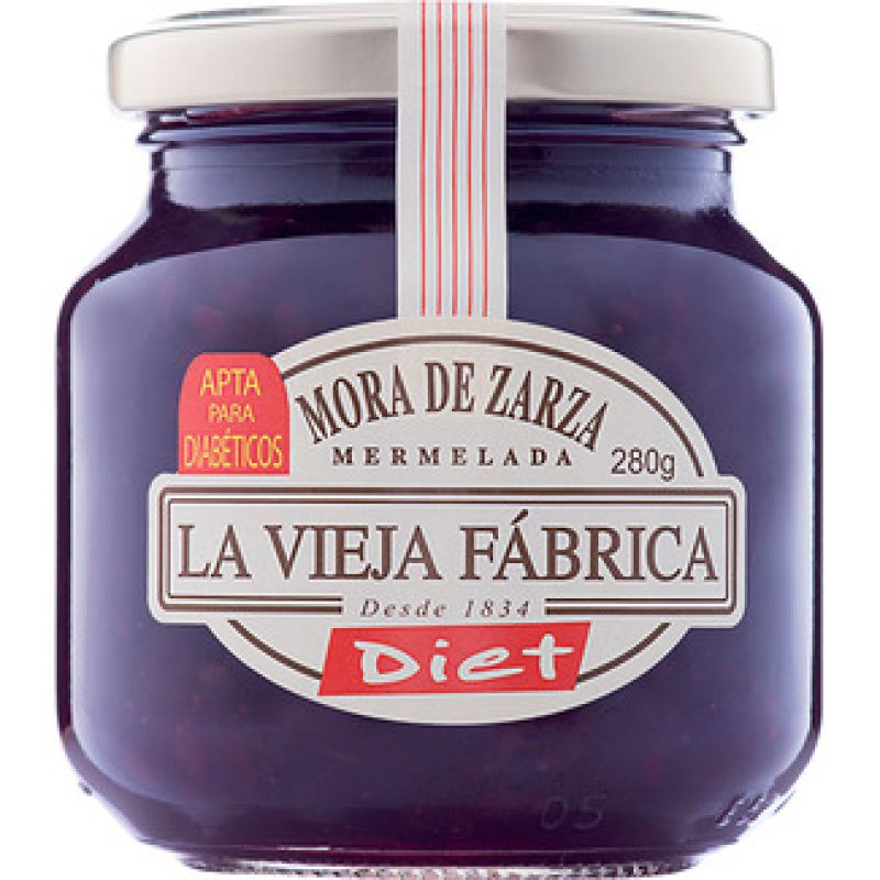 confiture de mûres Diet La Vieja Fábrica 280 gr.