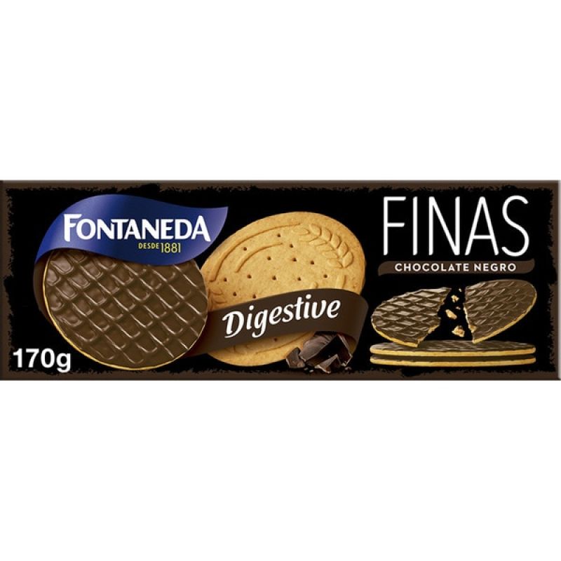 Feine Verdauungskekse Zartbitterschokolade Fontaneda 170 gr.
