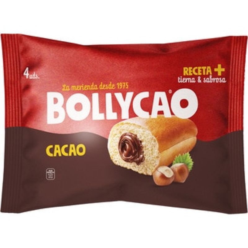 Bollo relleno de cacao Bollycao 3 ud x 60 gr.