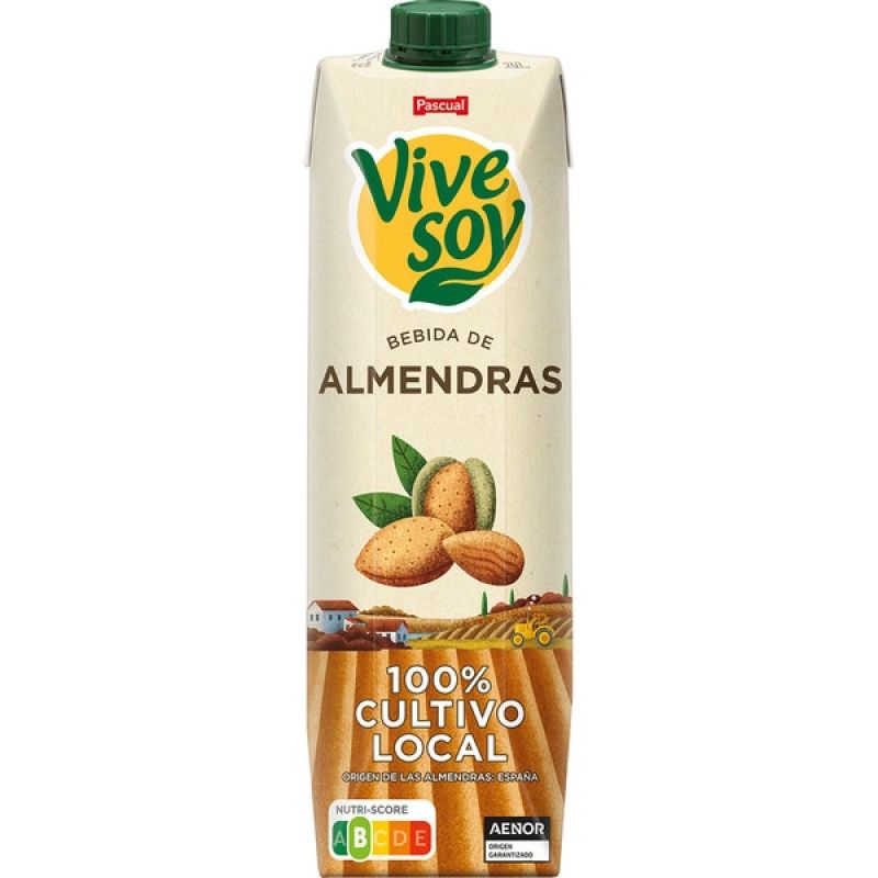 Bebida de almendras Vivesoy Pascual 1 l.