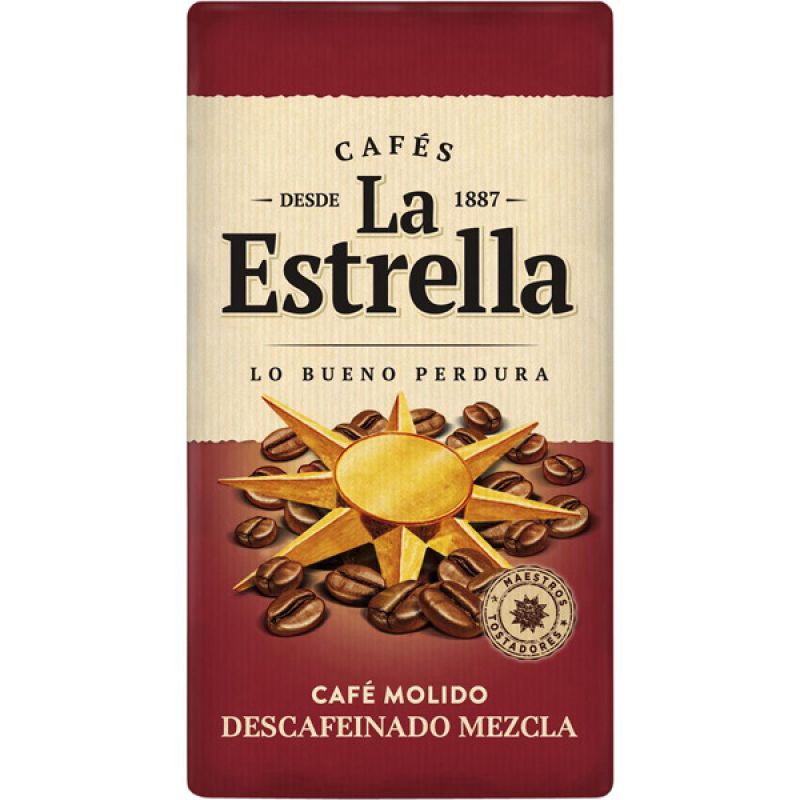Café décaféiné moulu La Estrella 250 gr.