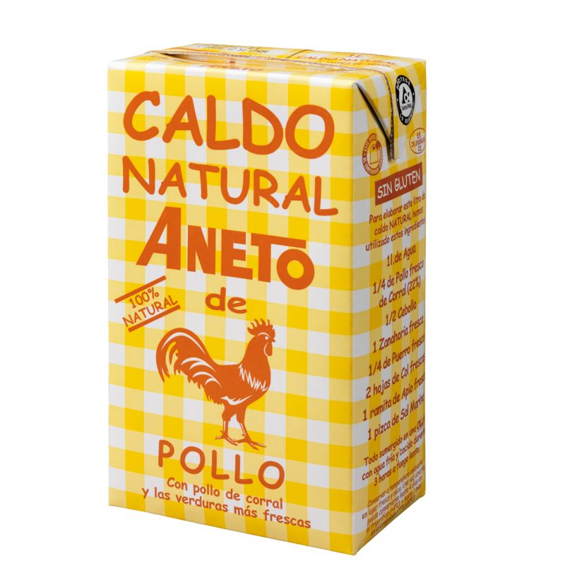 Bouillon De Poulet Naturel Aneto 1l.