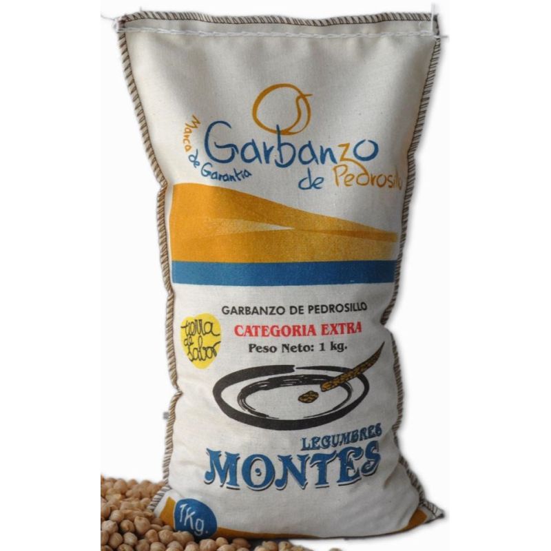 Garbanzos MG de Pedrosillo Legumbres Montes saco 1 kg.