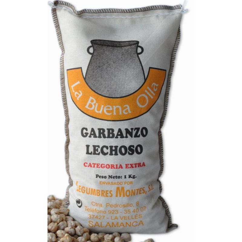 Milchige Kichererbse Legumbres Montes 1 kg.