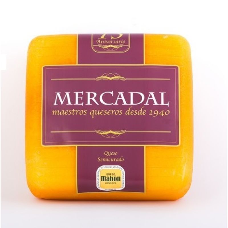 Fromage Mahón Menorca semicurado Mercadal 2,5 kgs.