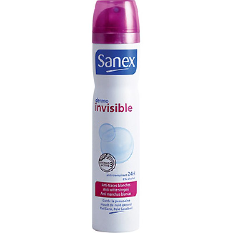 Desodorante spray Sanex Dermo invisible 200 ml.