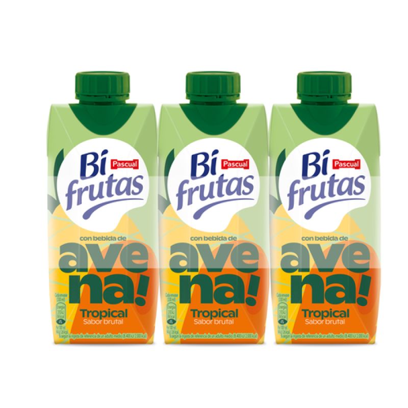 Zumo Bifrutas Tropical Avena pack 3 ud. x 330 ml.