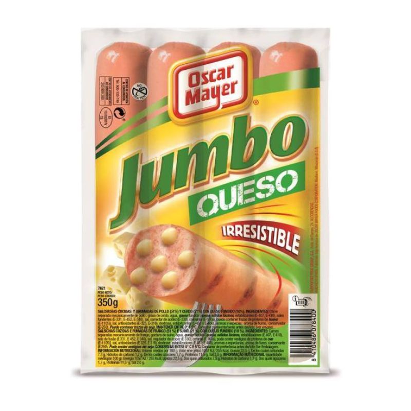 Brühwurst Jumbo Käse Oscar Mayer 4 ud.