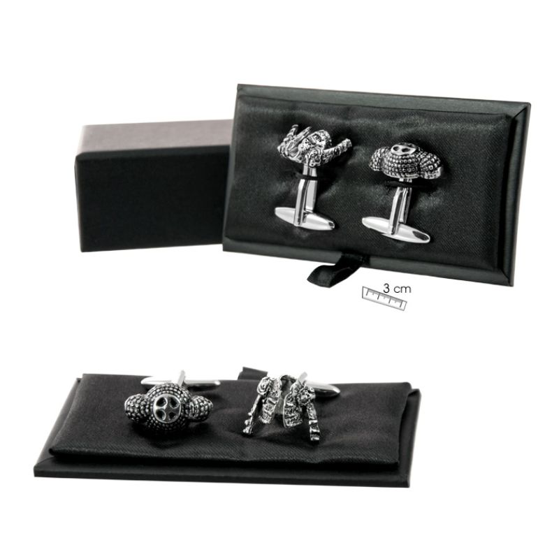 Metal cufflinks Flamenco and Bull