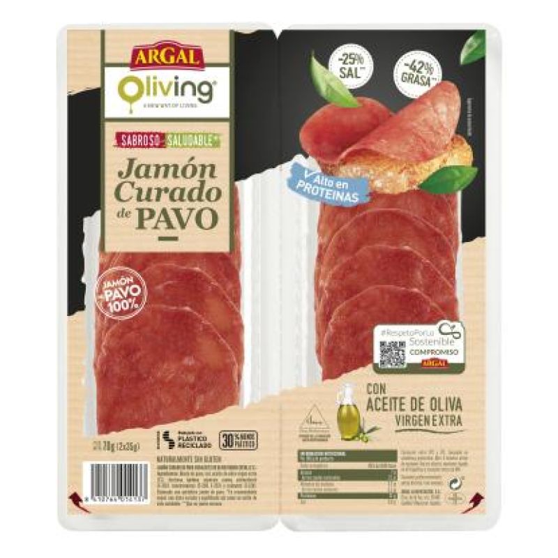 Cured turkey ham Argal 70 gr.