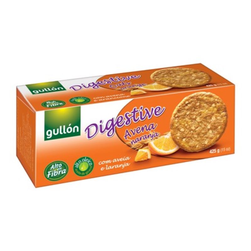 Cookies oats and orange Digestive Gullón 425 gr.