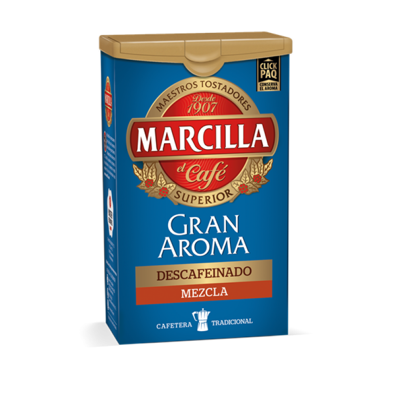 Gemahlener Kaffee entkoffeiniert Mix Marcilla 200 gr.