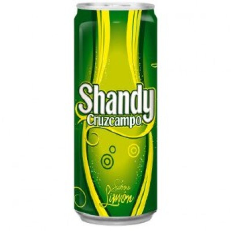 Shandy Cruzcampo saveur 33cl de citron. Pack 8 canettes