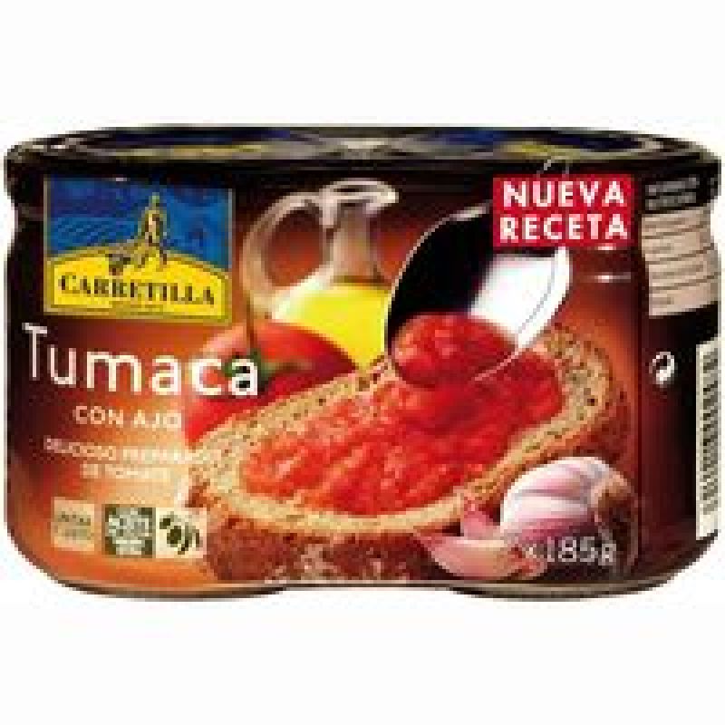 Tumaca con ajo Carretilla 2 x 185 gr.