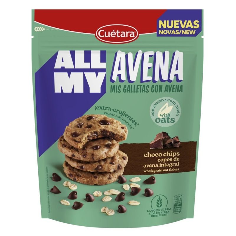 Kekse All My Avena choc. chips Cuétara 160 gr.