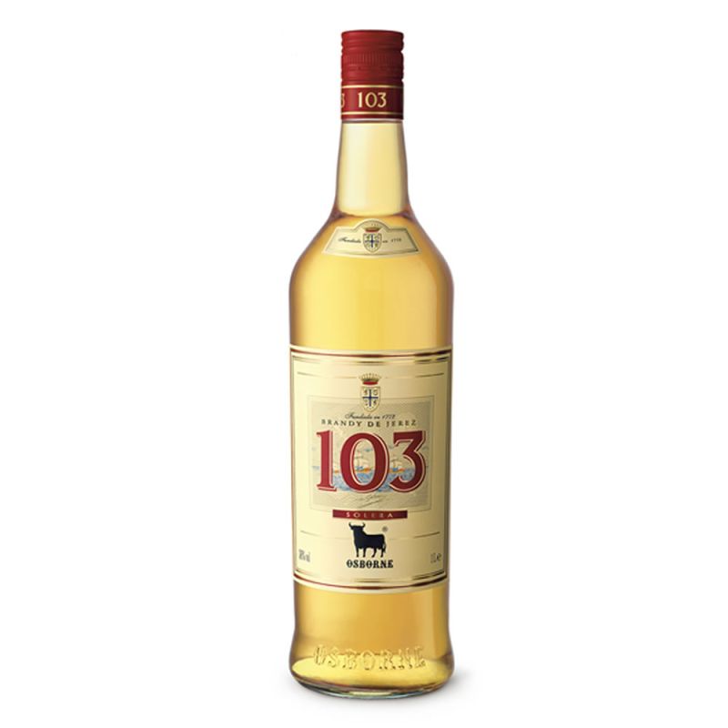 Brandy 103 Osborne etiqueta blanca 70 cl.