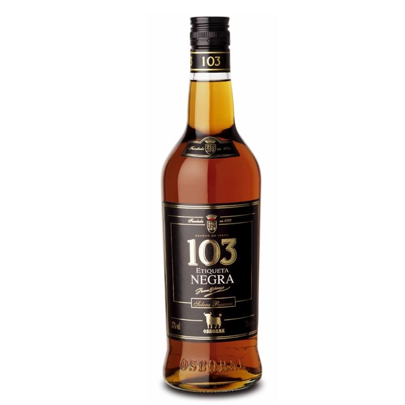 Brandy 103 Osborne etiqueta negra 70 cl.