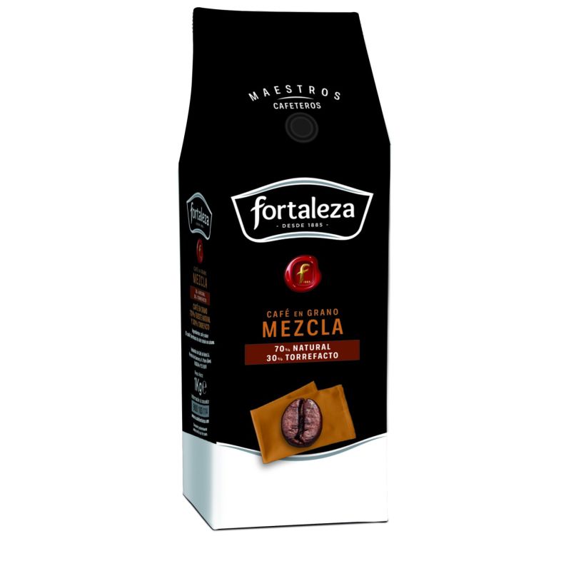 Café mezcla en grano Fortaleza 1 kg.