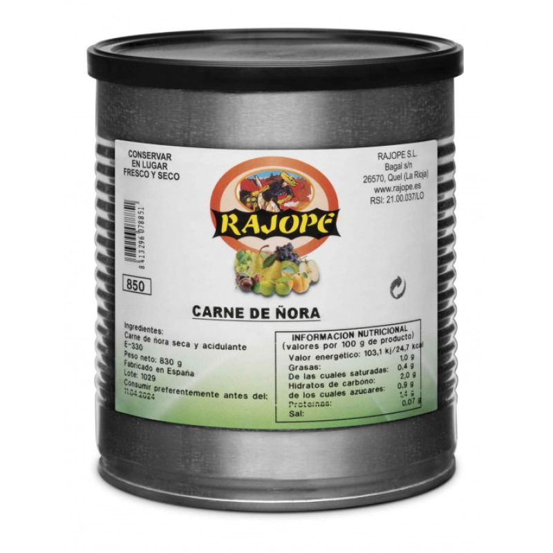 Carne de ñora Rajope 830 gr.